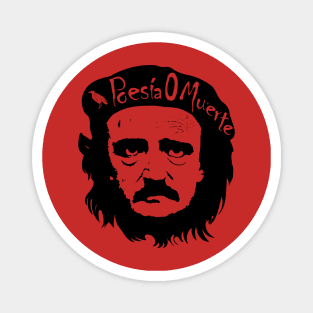 Edgar Allan Poe Che Guevarra Poesia O Muerte Magnet